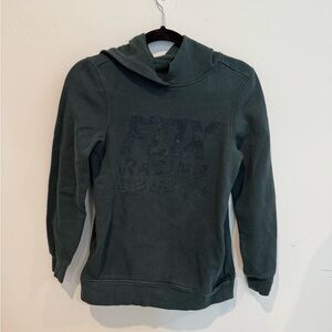 Fox Racing Green Hoodie Sweatshirt Womens Size XS Velvet Motorcyle Dirt Bike